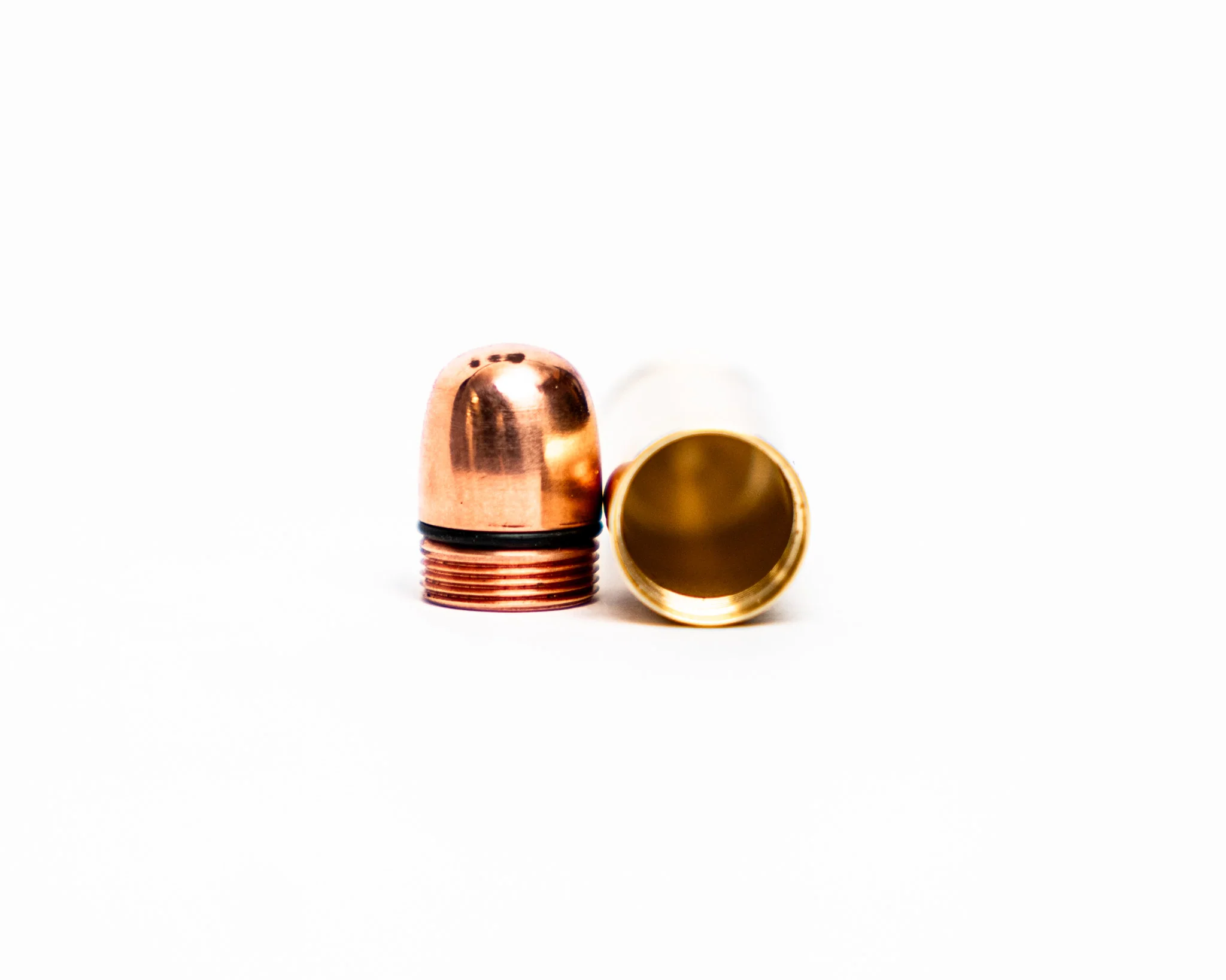 44 Auto Mag Cash Stash — Brass & Copper EDC Keychain Stash Tube - Image 5