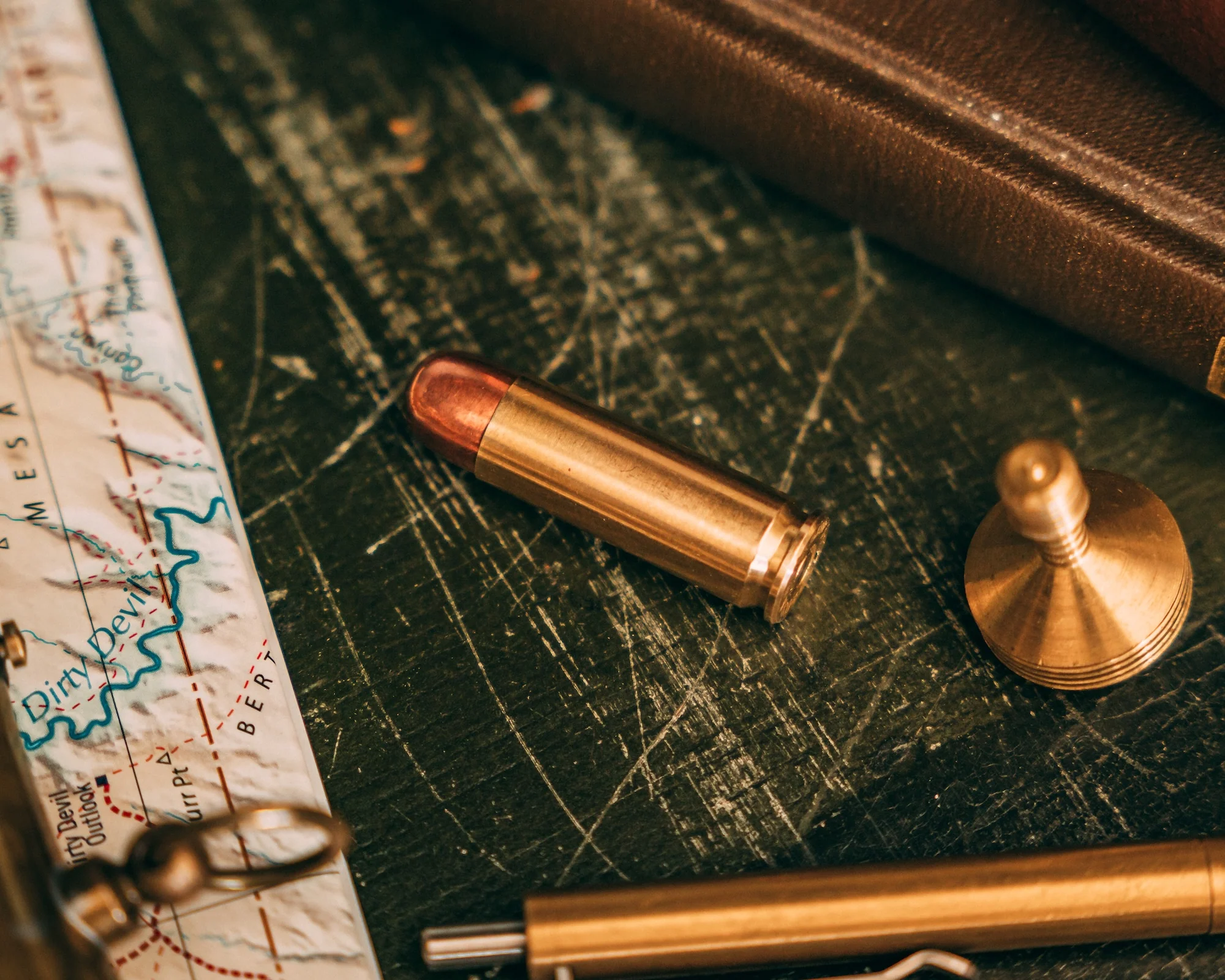 44 Auto Mag Cash Stash — Brass & Copper EDC Keychain Stash Tube - Image 6