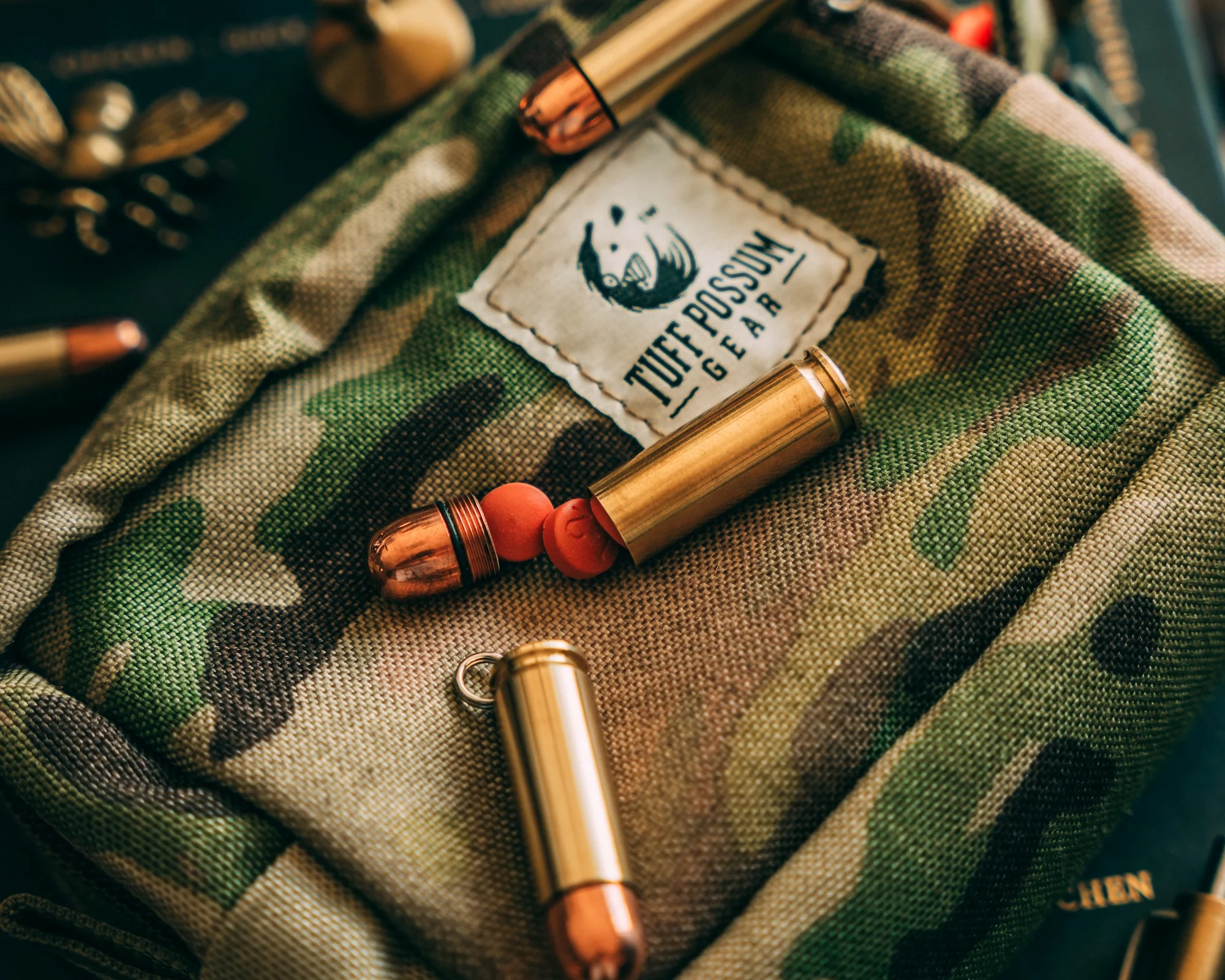 44 Auto Mag Cash Stash — Brass & Copper EDC Keychain Stash Tube - Image 9