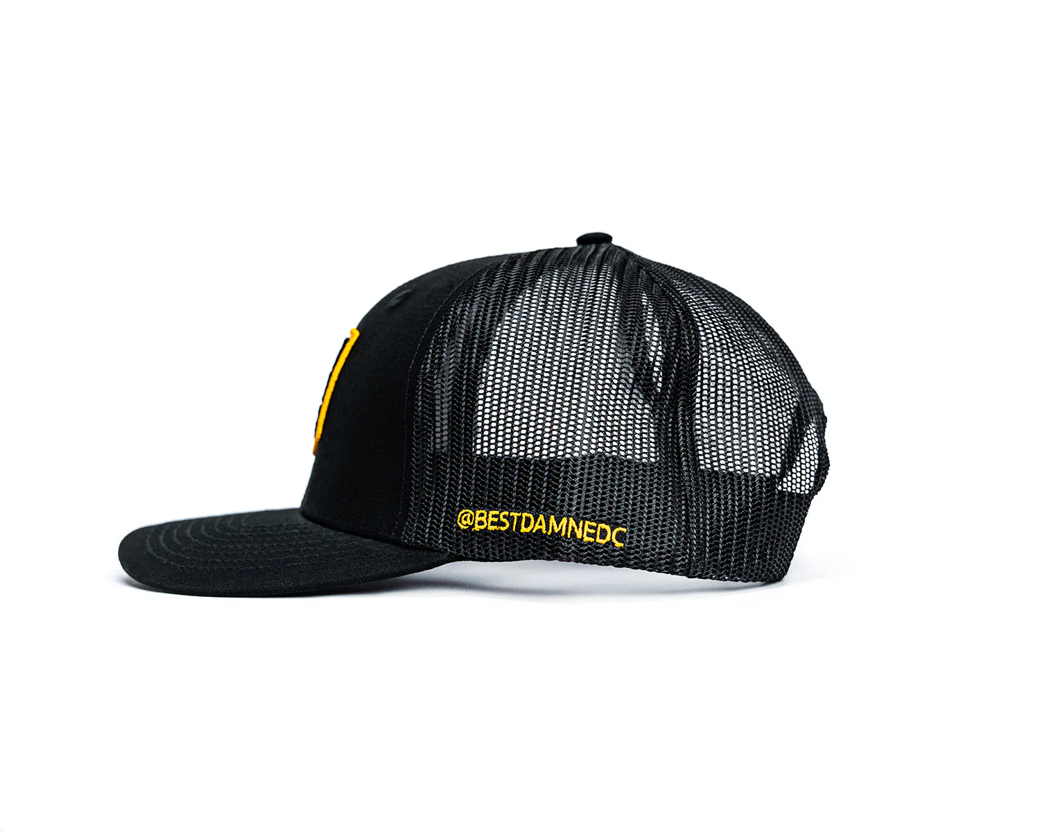 BDEDC Gold Logo Trucker Hat - Image 3