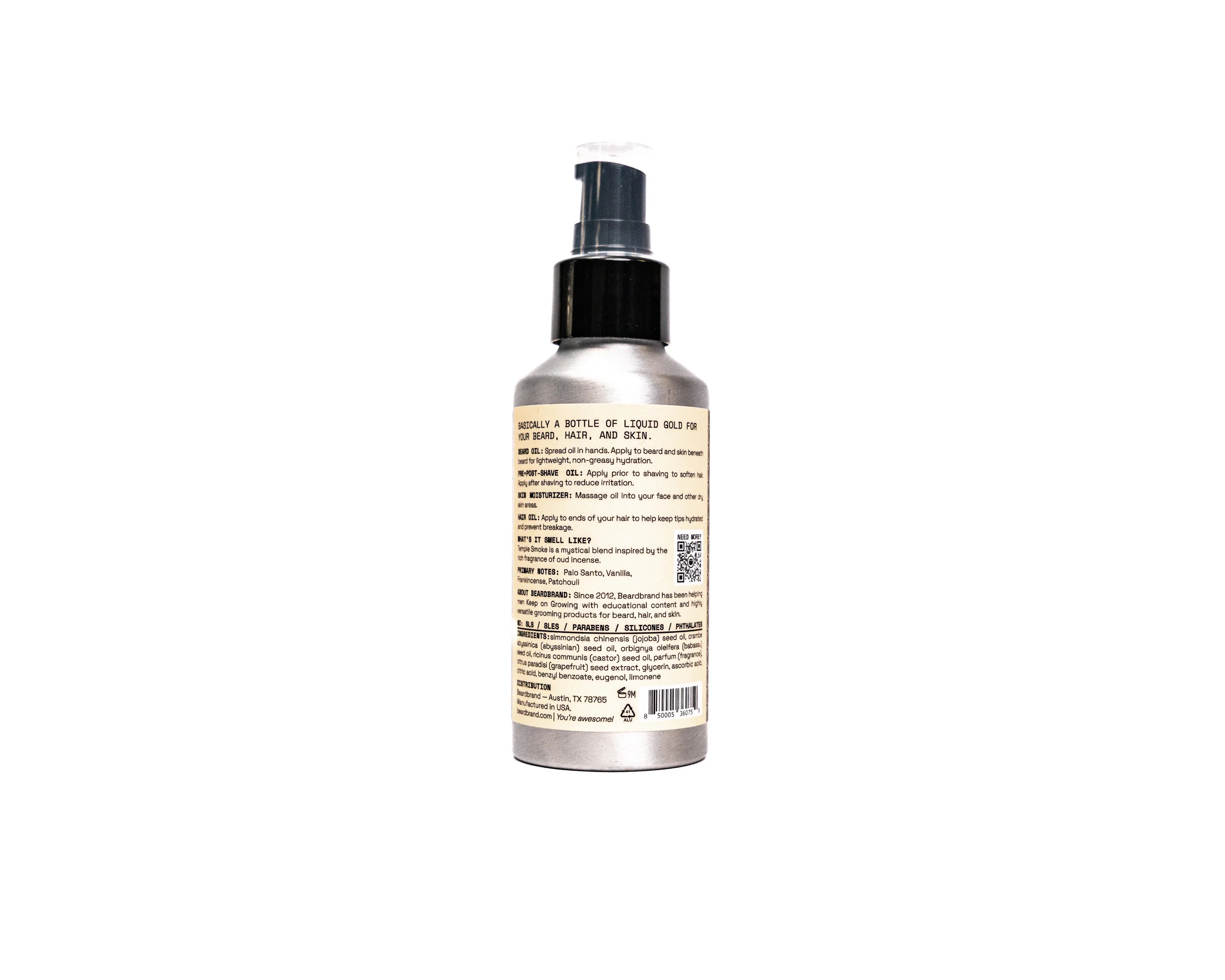 Beardbrand Beard Oil — Lightweight Daily Beard & Face Oil - Image 3
