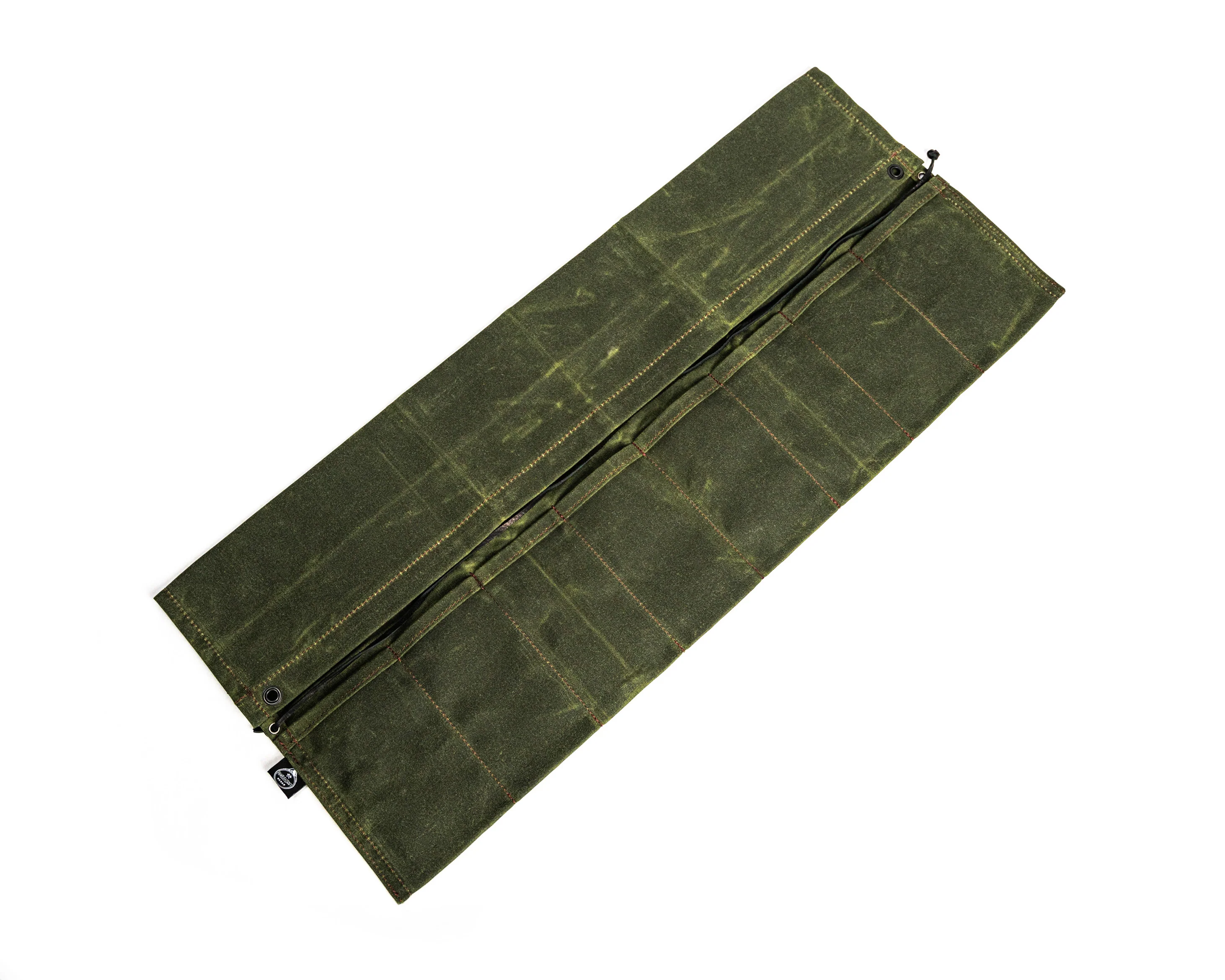 PNW Bushcraft Birch Knife Roll – Waxed Canvas, 8 Pockets - Image 4