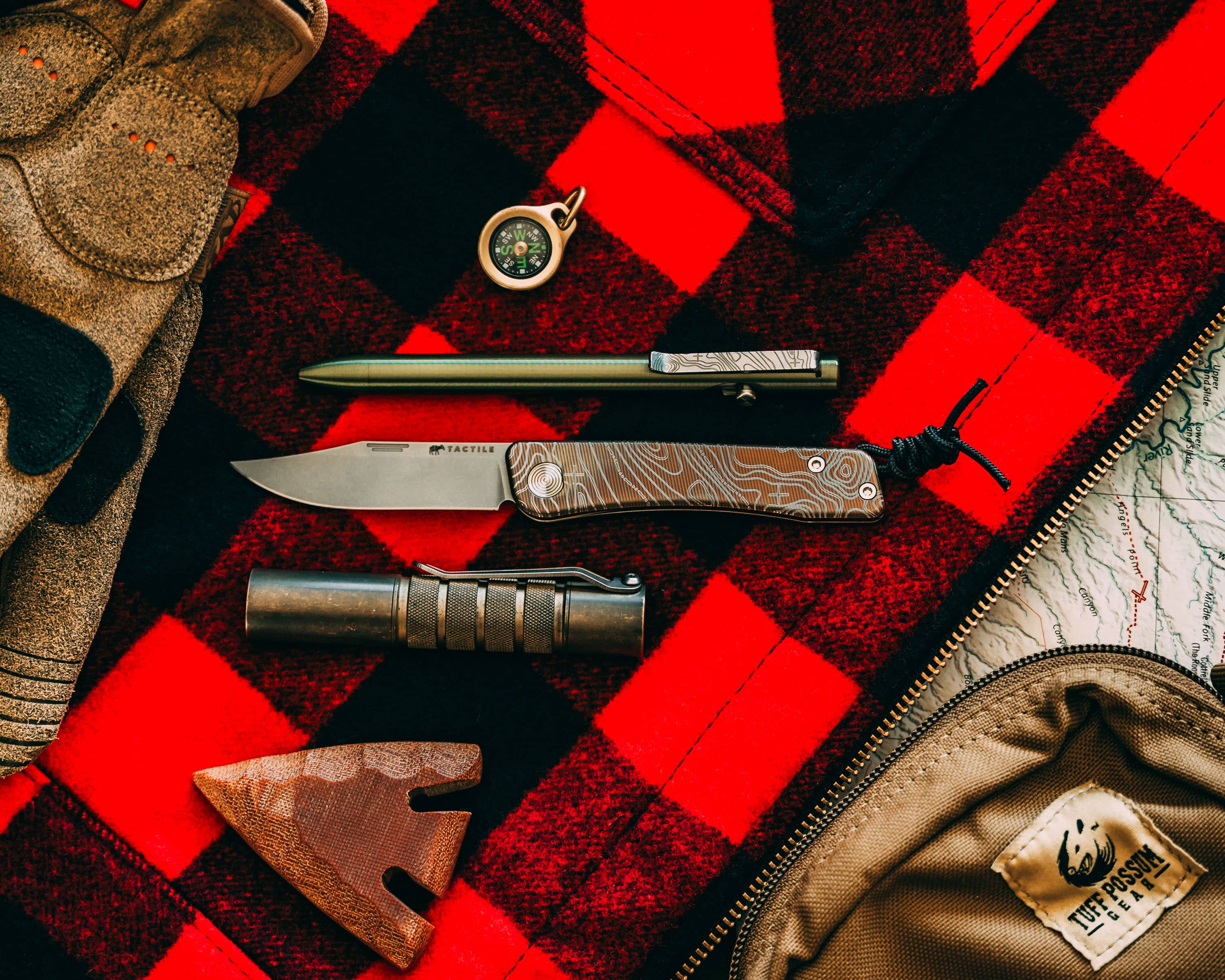 Tactile Knife Co. Bexar — Bronze Topo Titanium Handle | Carry Commission Exclusive - Image 10