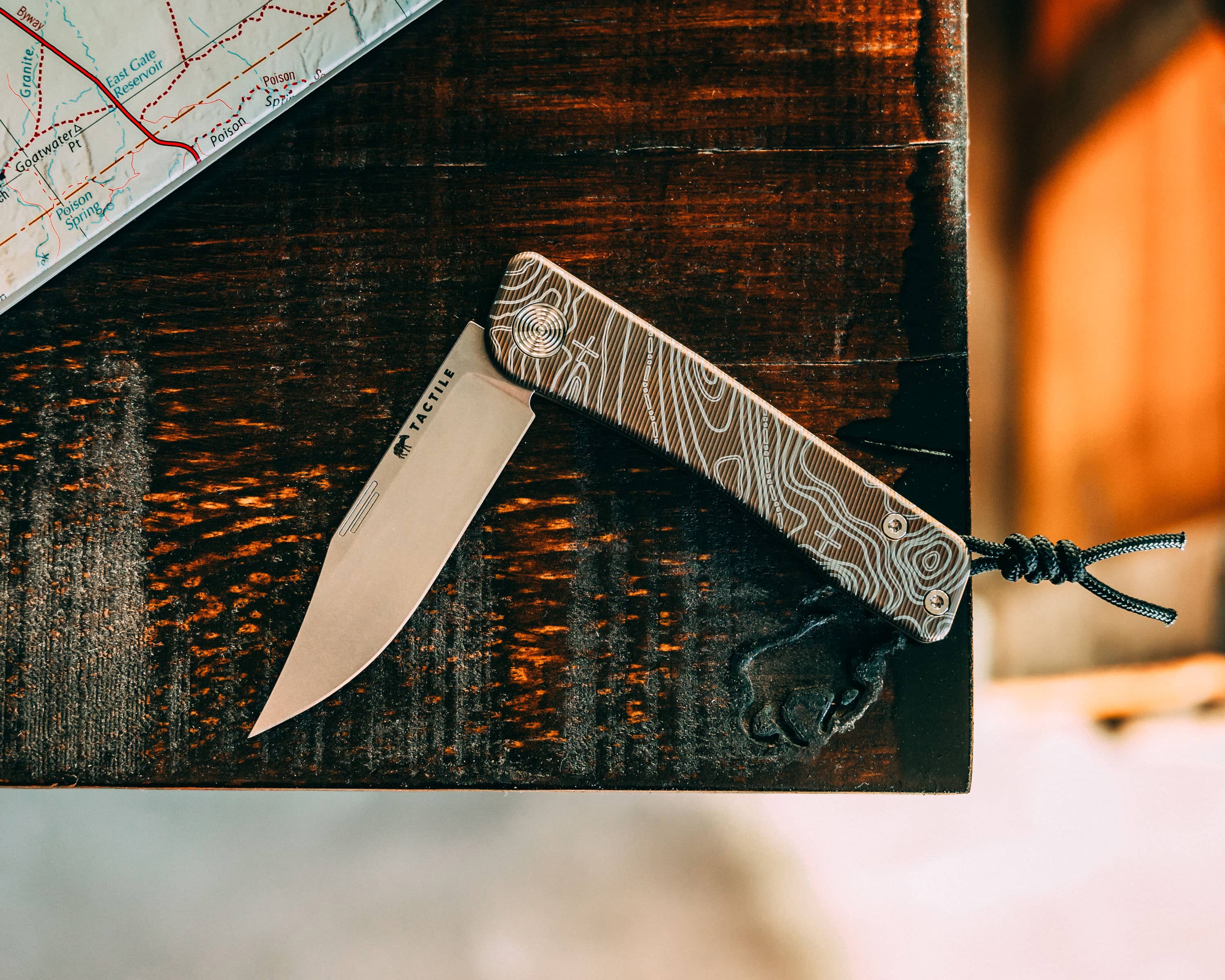 Tactile Knife Co. Bexar — Bronze Topo Titanium Handle | Carry Commission Exclusive - Image 12