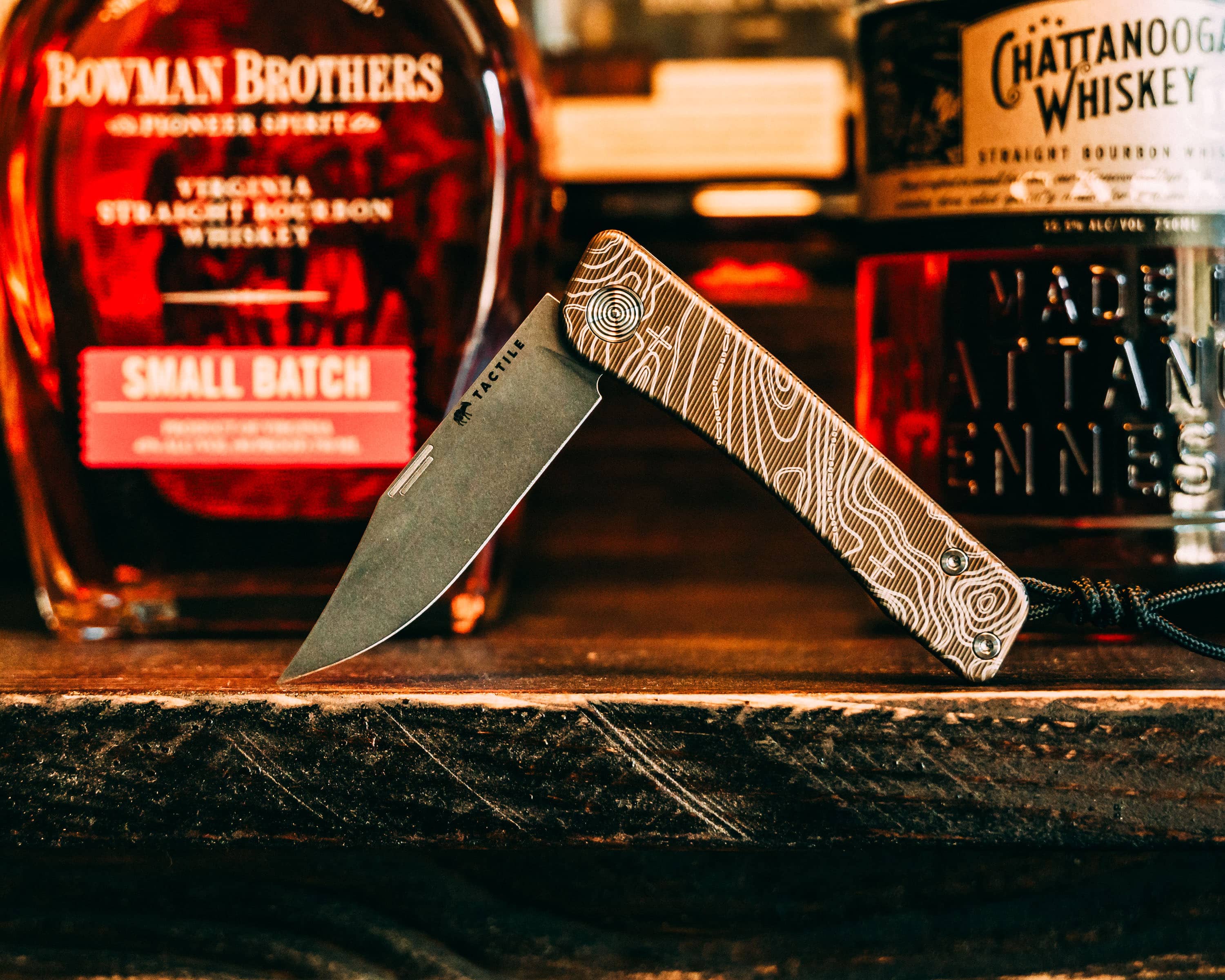 Tactile Knife Co. Bexar — Bronze Topo Titanium Handle | Carry Commission Exclusive - Image 13