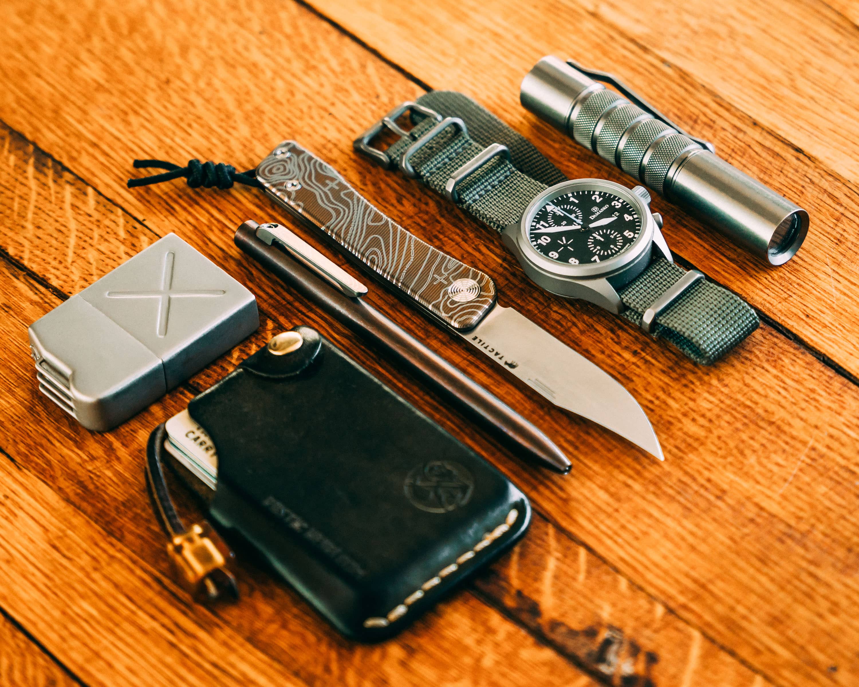 Tactile Knife Co. Bexar — Bronze Topo Titanium Handle | Carry Commission Exclusive - Image 15