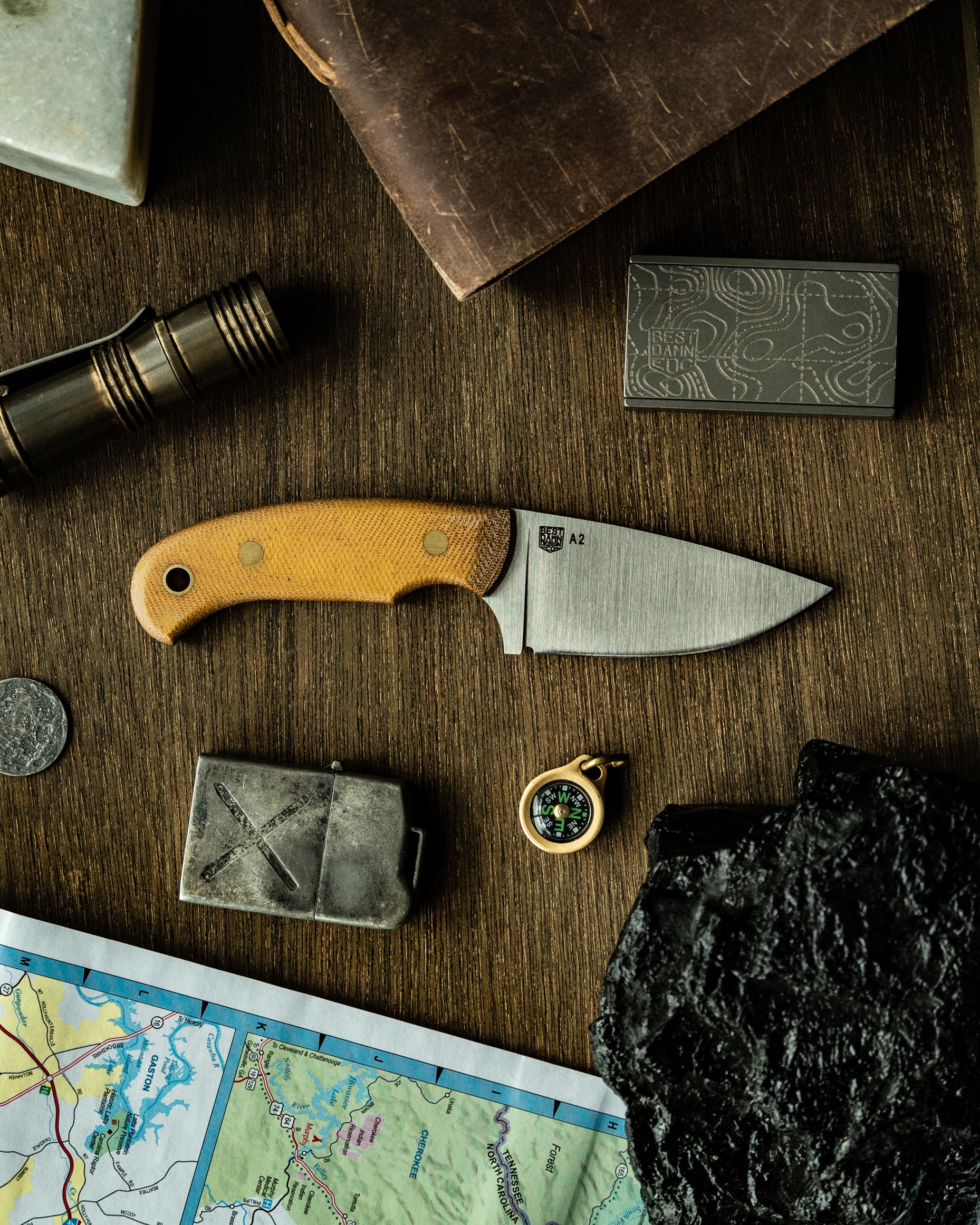 Carry Commission Camp Mule — A2 Fixed Blade by LT Wright Knives - Image 8