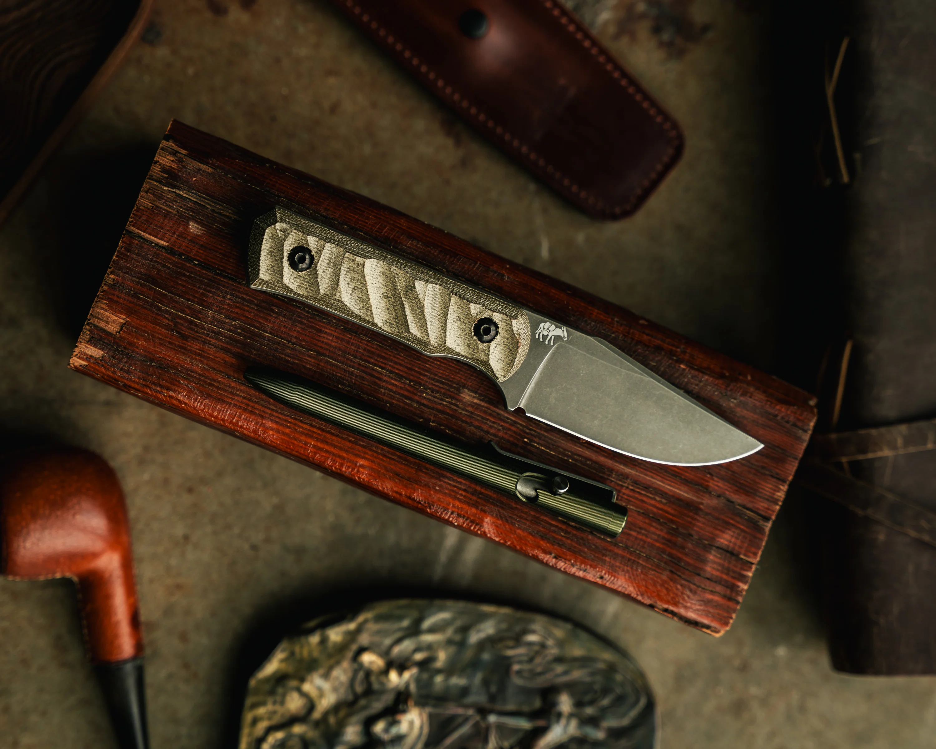 Carry Commission x Tactile Turn Bolt Action Pen — Green Topo, 7075 Aluminum - Image 11