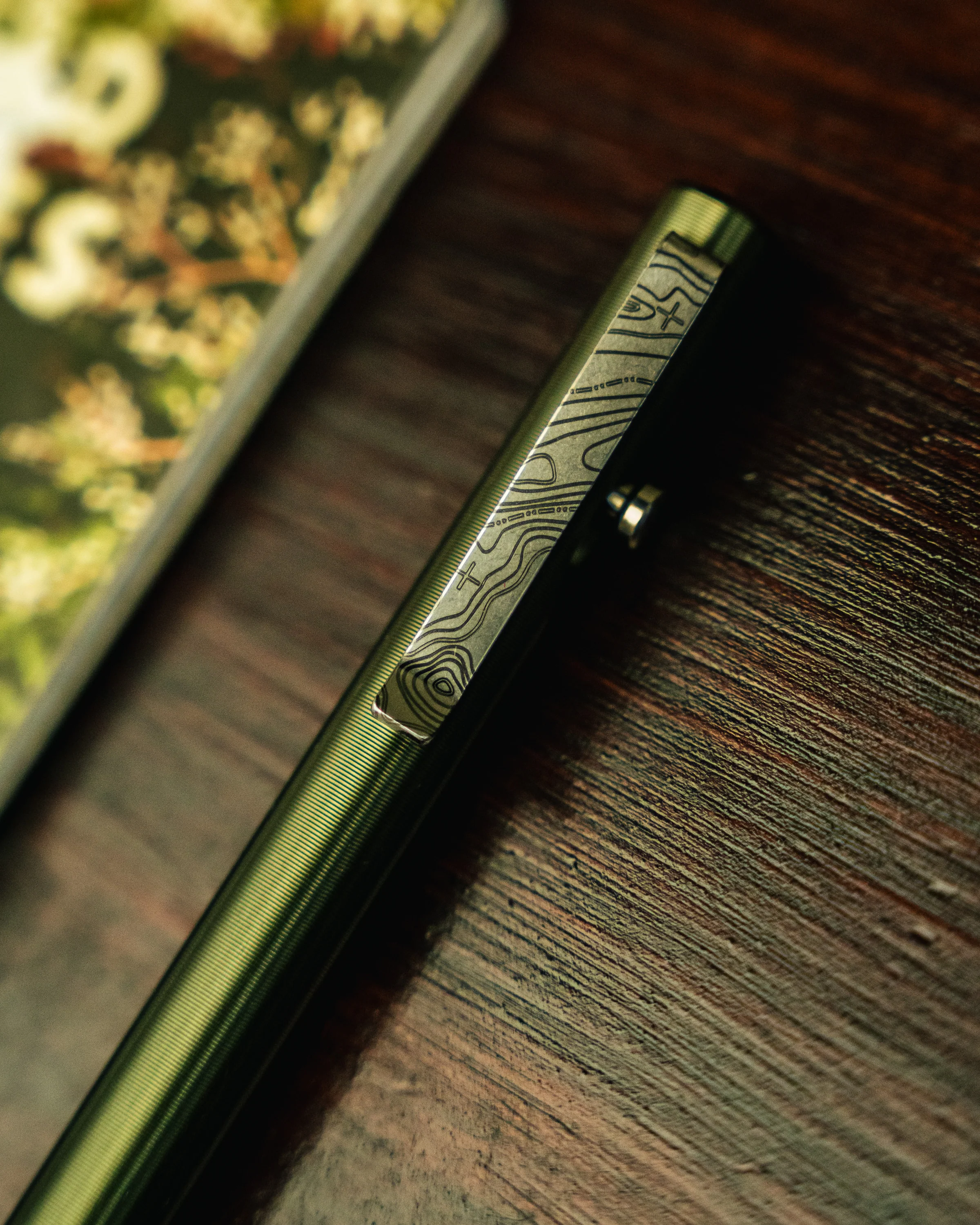 Carry Commission x Tactile Turn Bolt Action Pen — Green Topo, 7075 Aluminum - Image 13