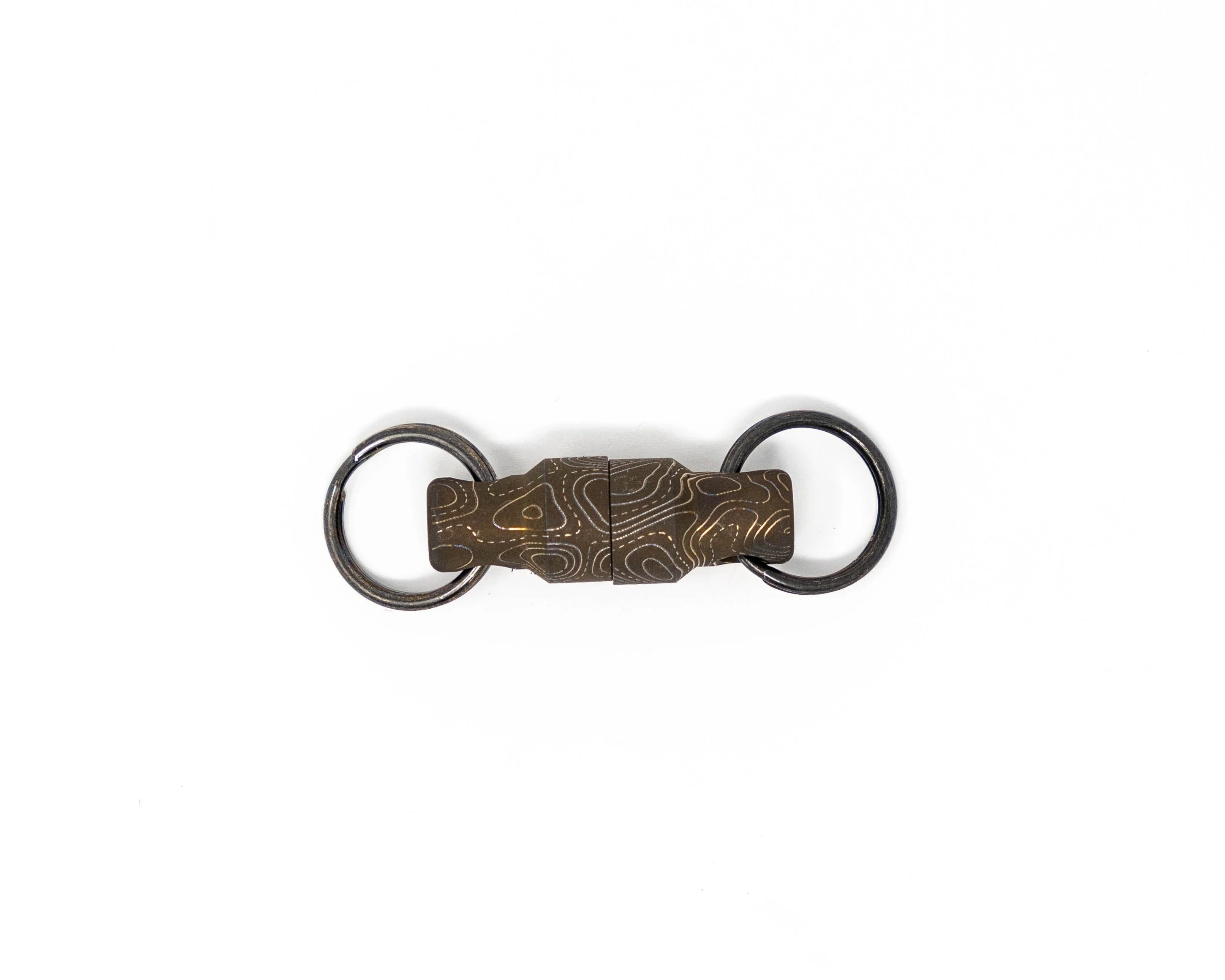 Carry Commission x Urban Carvers Titanium MQR V3 – Bronze Topo Magnetic Key Release - Image 3