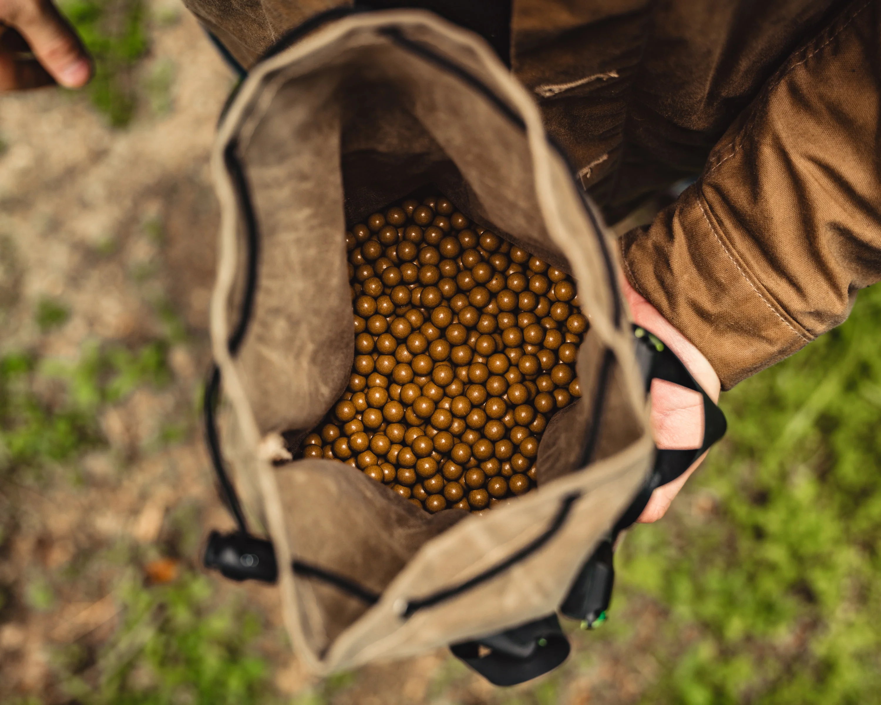 PNW Bushcraft Cedar Bucket Bag – Waxed Canvas Cinch Bag - Image 13
