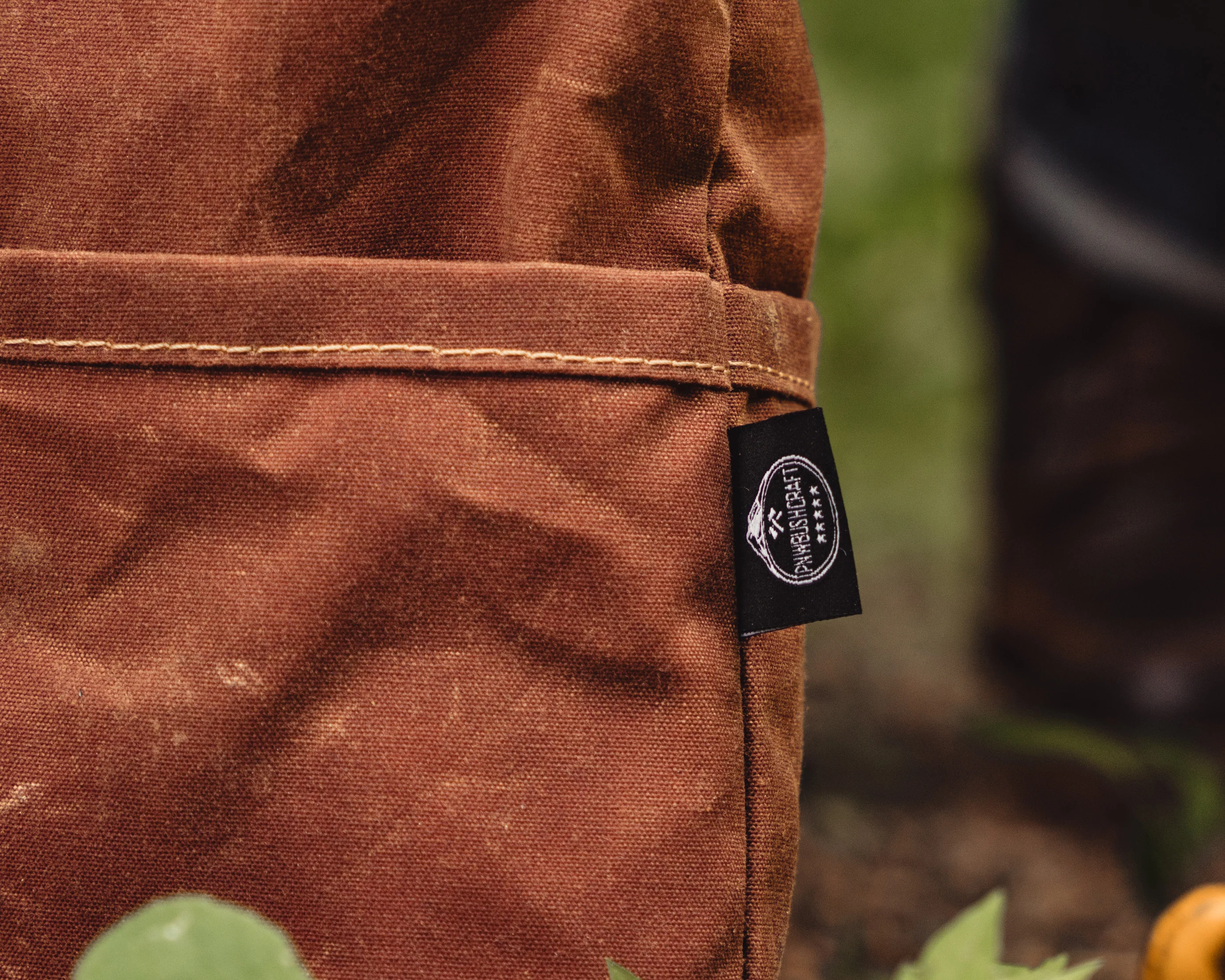 PNW Bushcraft Cedar Bucket Bag – Waxed Canvas Cinch Bag - Image 15