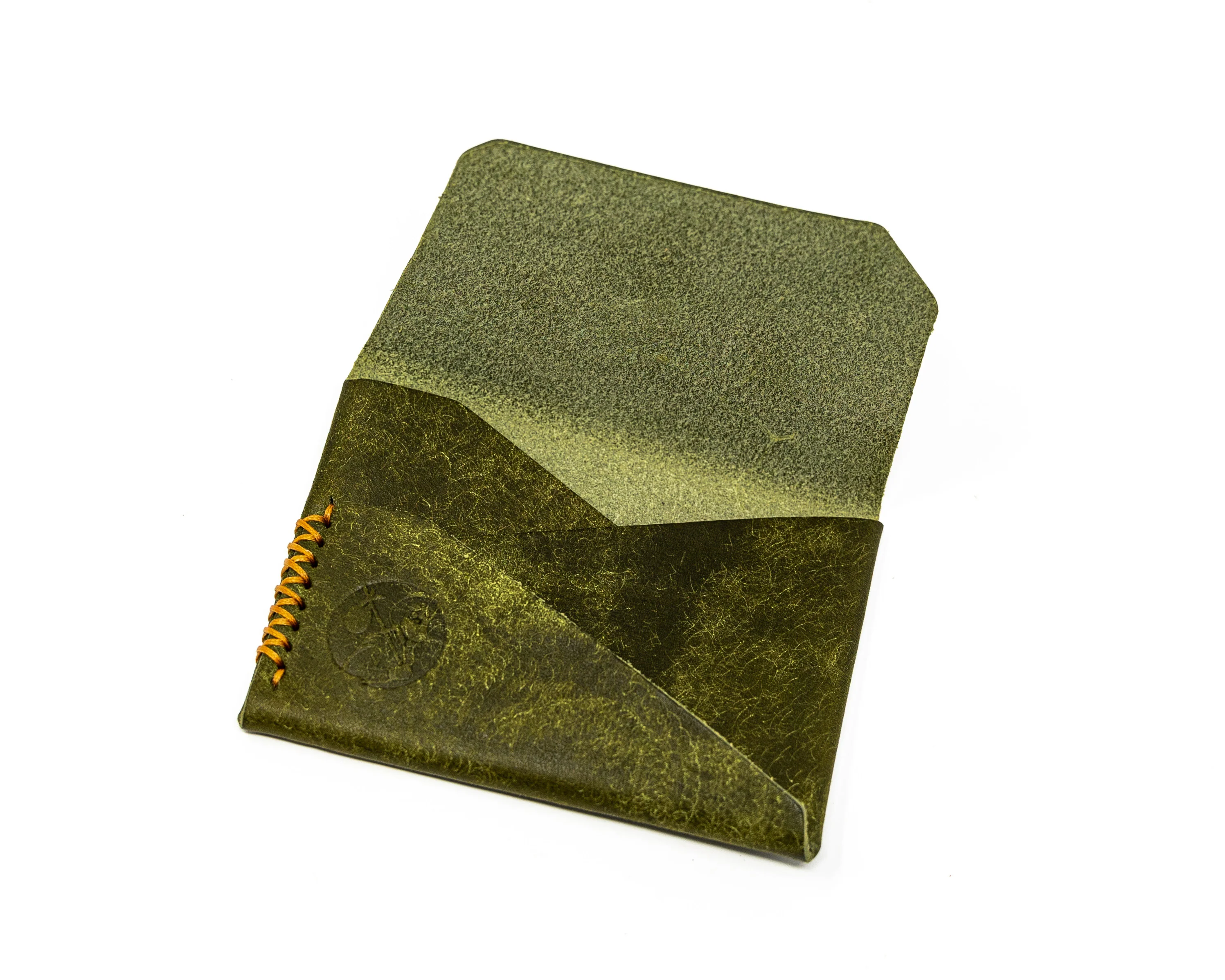 Open Sea Leather Gun Deck Mini — Slim Pueblo Leather EDC Wallet - Image 3