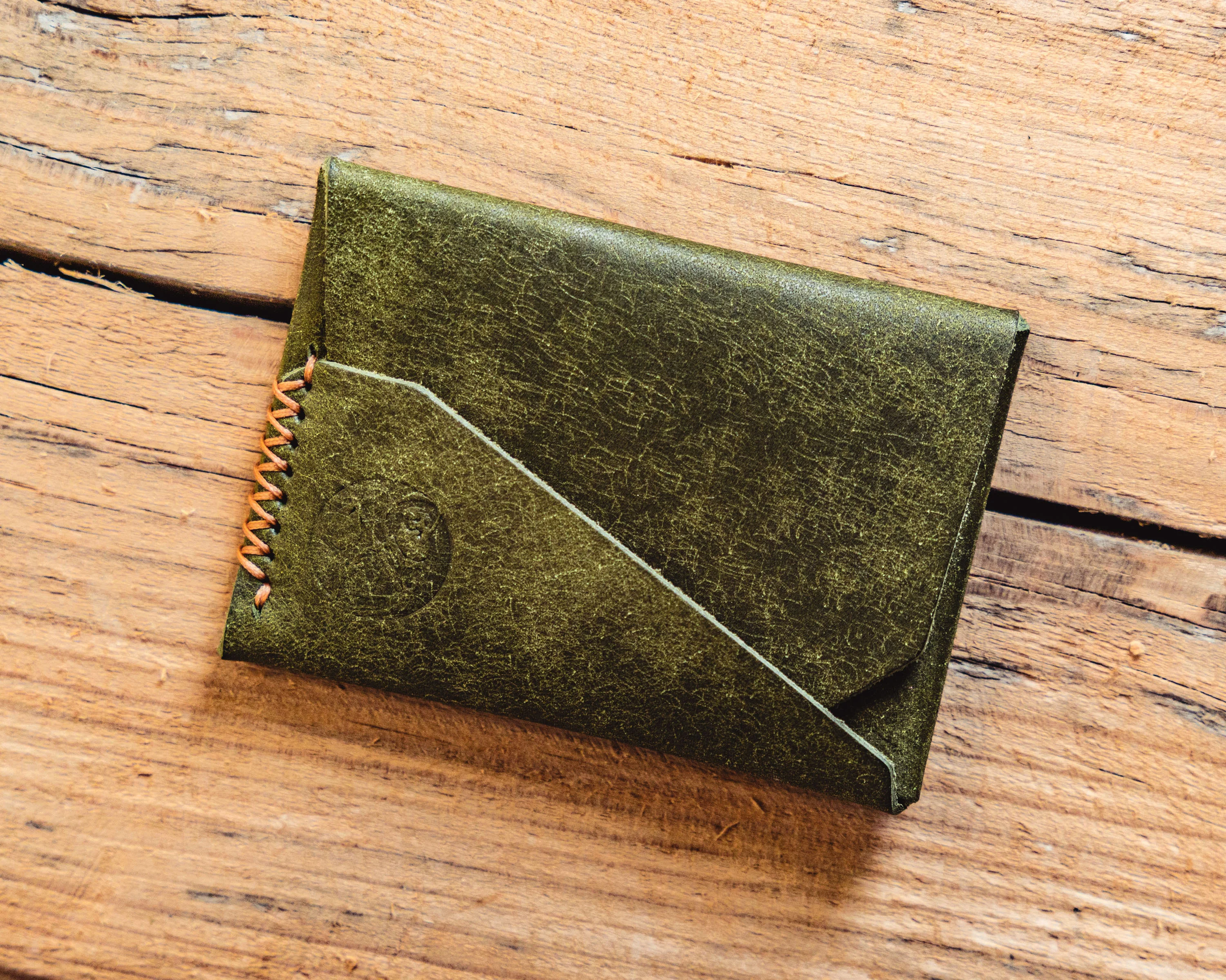 Open Sea Leather Gun Deck Mini — Slim Pueblo Leather EDC Wallet - Image 7