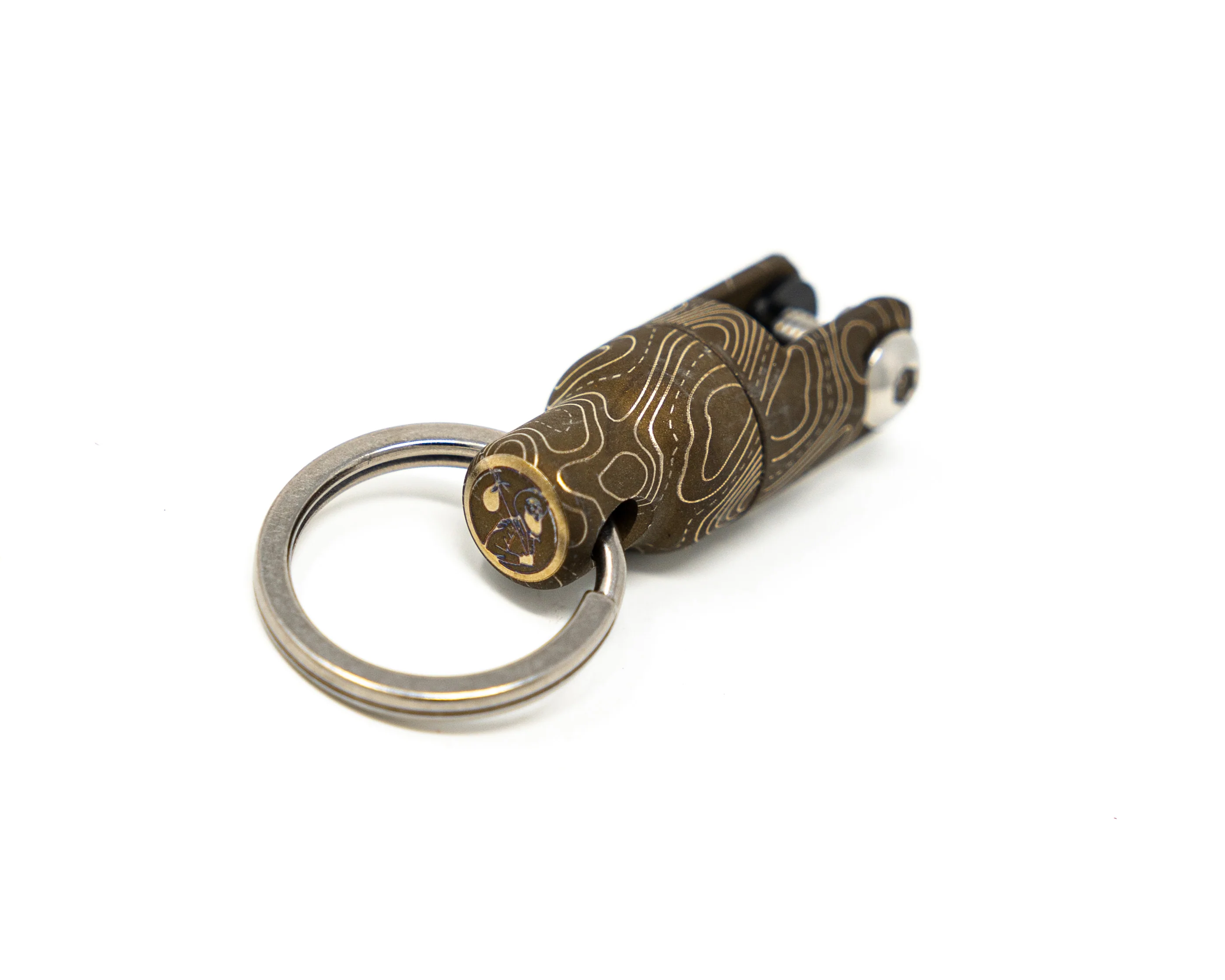 Carry Commission x Urban Carvers Ti Keyper MQR – Bronze Topo Magnetic Key Release - Image 6