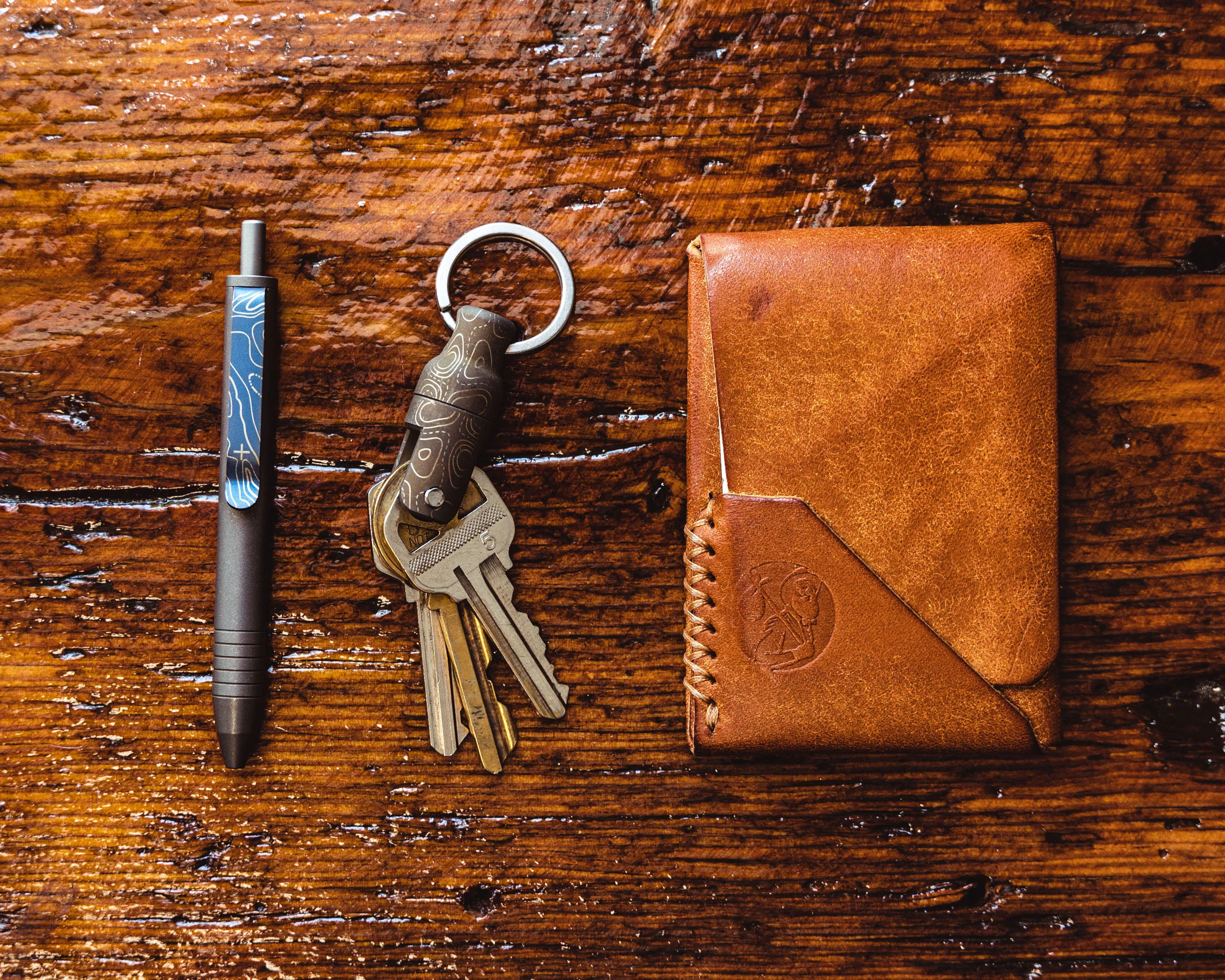 Carry Commission x Urban Carvers Ti Keyper MQR – Bronze Topo Magnetic Key Release - Image 8