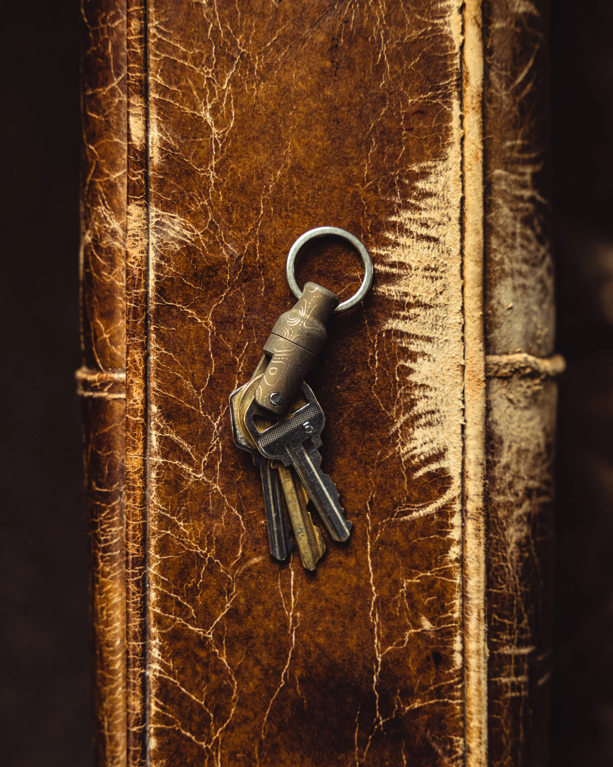 Carry Commission x Urban Carvers Ti Keyper MQR – Bronze Topo Magnetic Key Release - Image 9