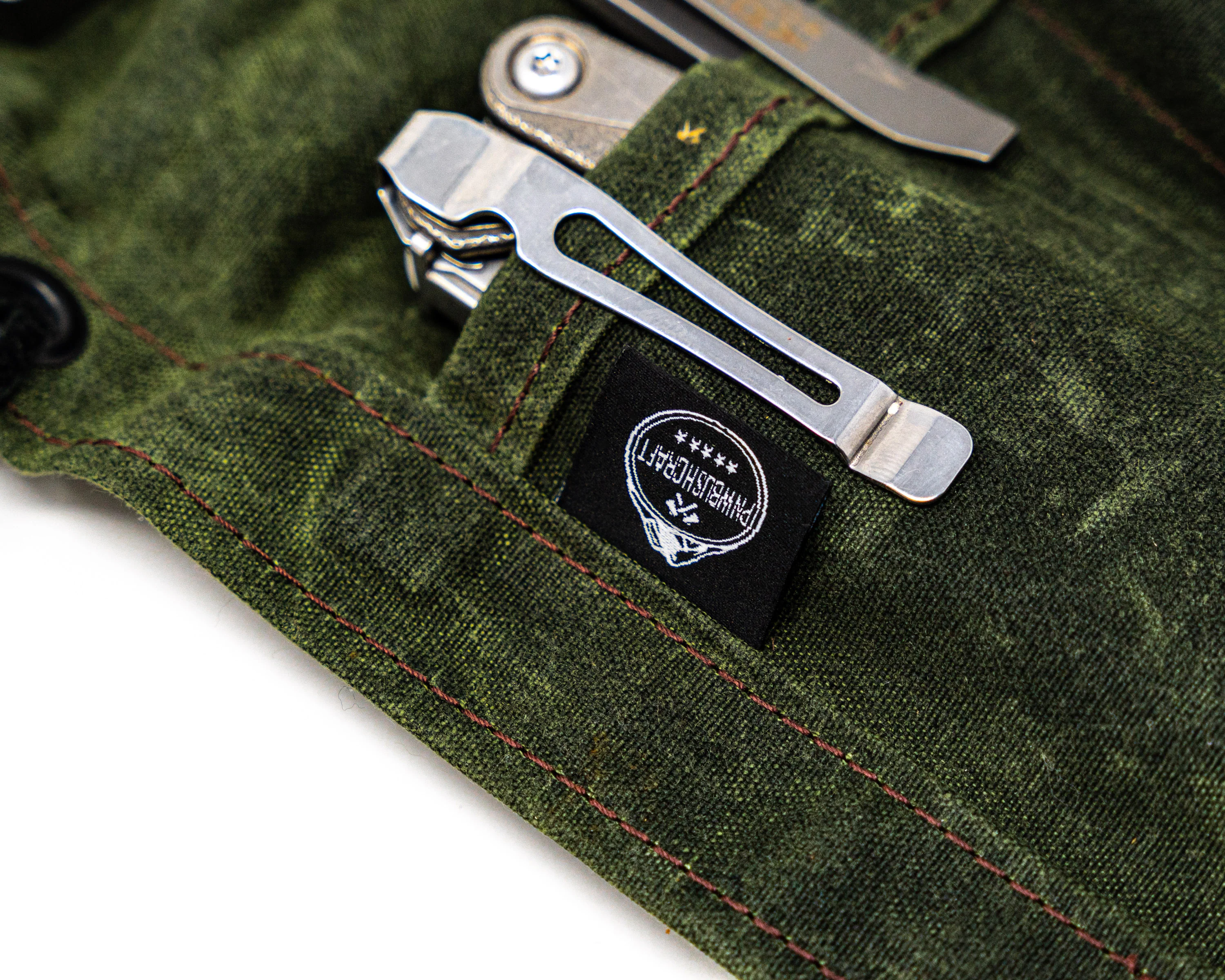 PNW Bushcraft Maple Knife Roll – 15-Pocket Waxed Canvas Tool Roll - Image 5
