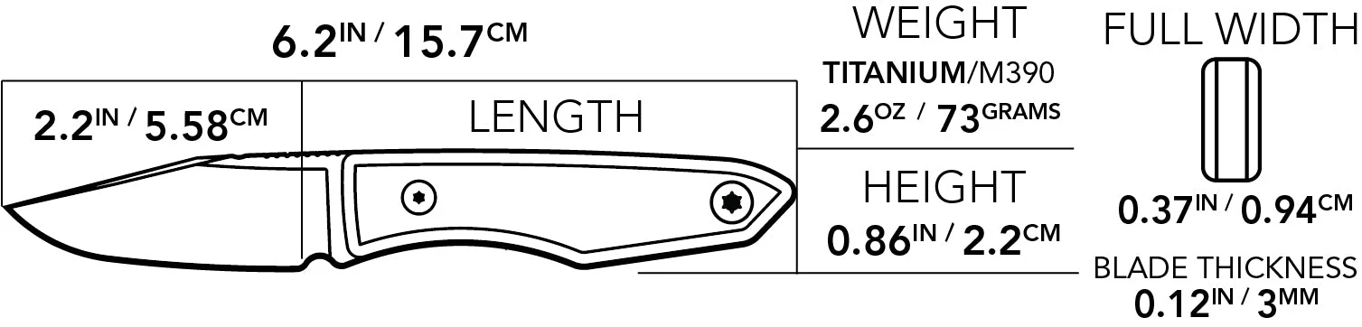 Ti Lookout Fixed Blade - Image 9