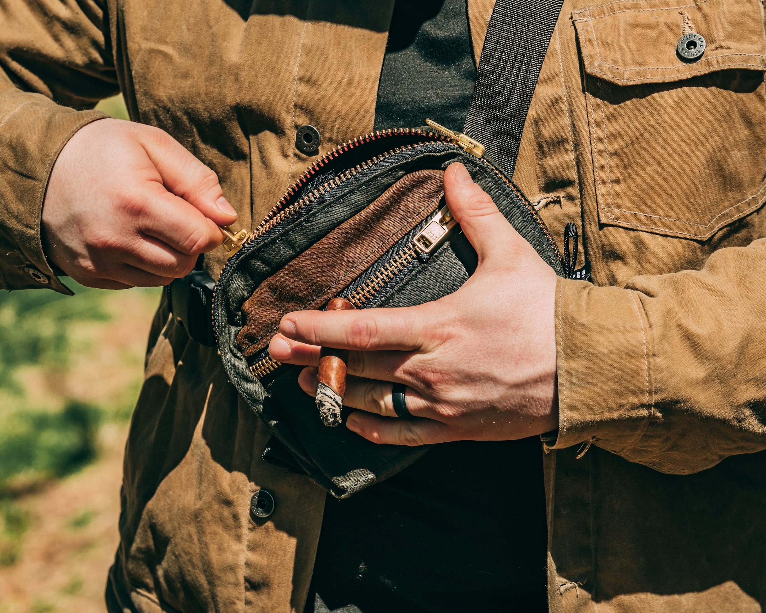 Waxed Canvas Belt Bag - Image 15