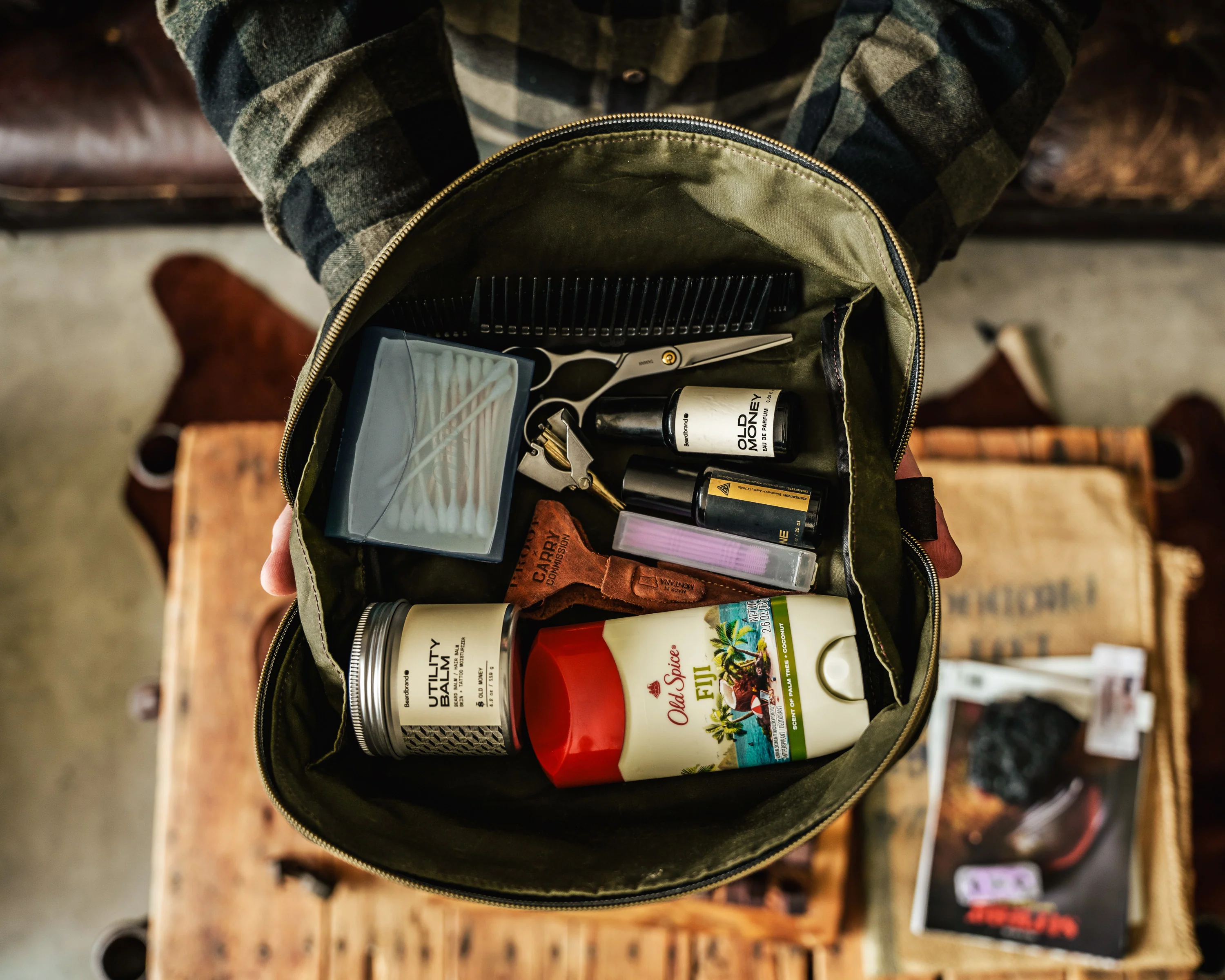 CC Waxed Canvas Dopp Kit - Image 5