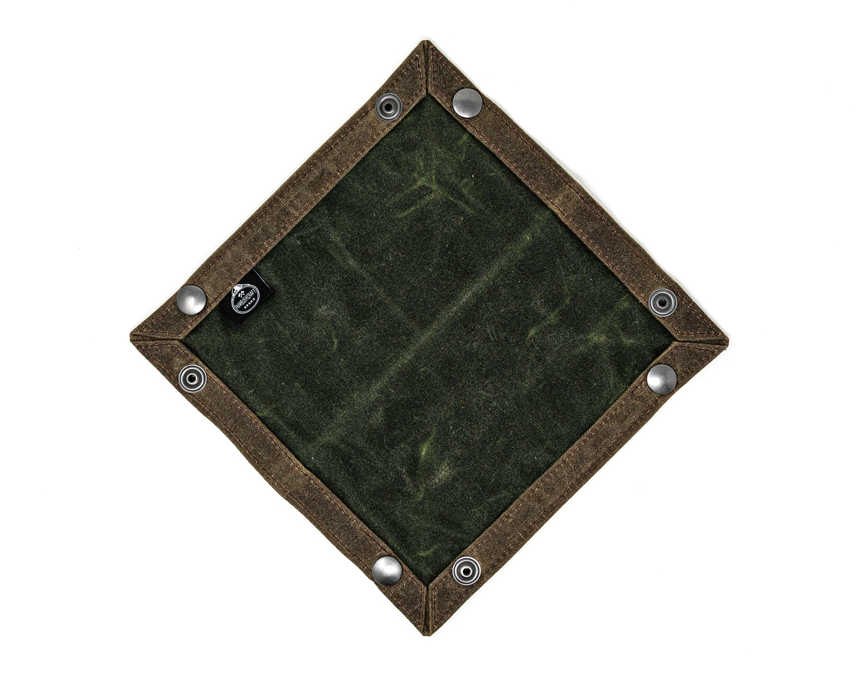 PNW Bushcraft Waxed Canvas Travel Tray – Foldable EDC Dump Tray - Image 5