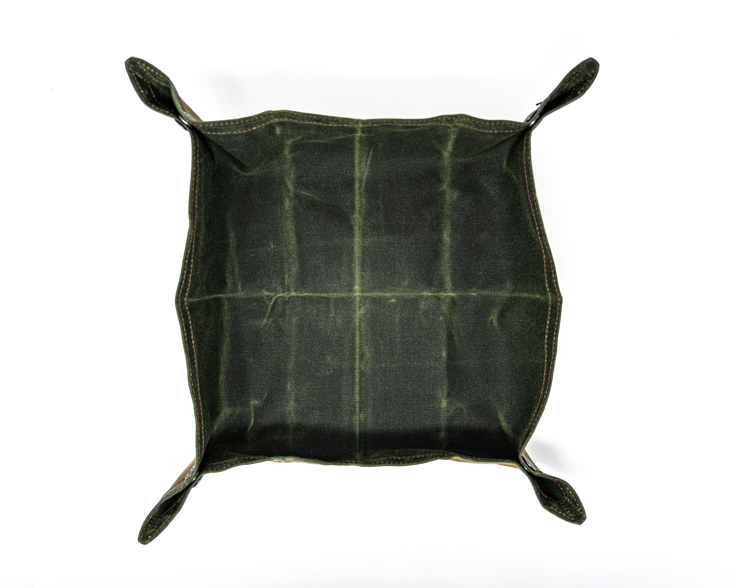 PNW Bushcraft XL Waxed Canvas Travel Tray – Large Foldable EDC Dump Tray - Image 9